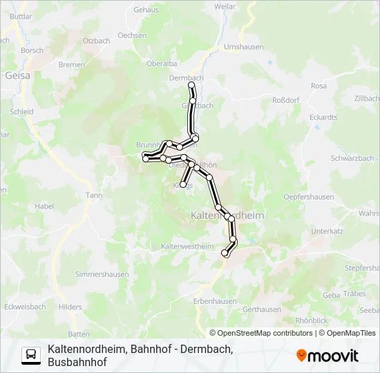 133 Bus Line Map