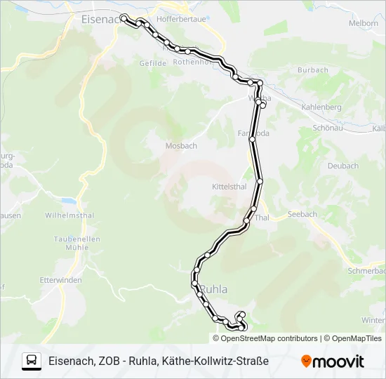 140 Bus Line Map