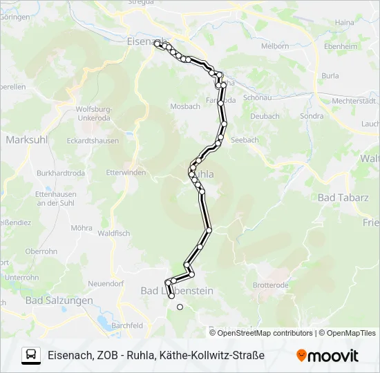 140 Bus Line Map
