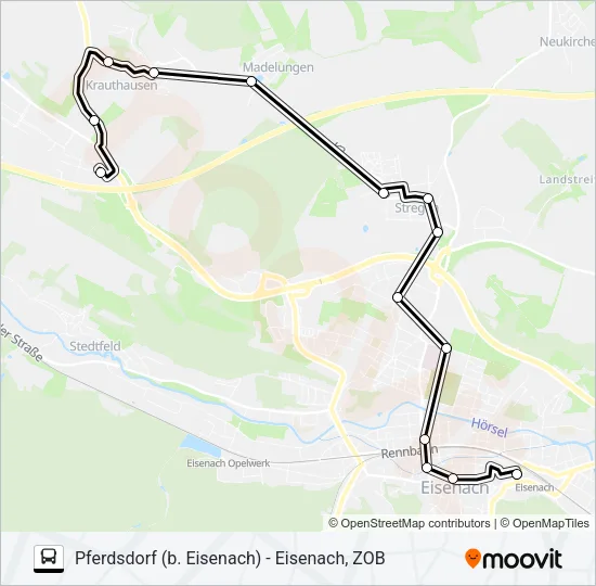 174 Bus Line Map