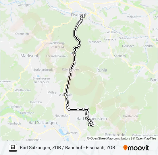 190 Bus Line Map