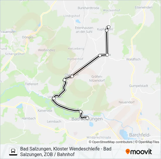 191 Bus Line Map