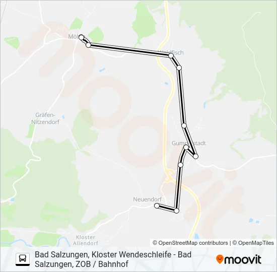 191 Bus Line Map