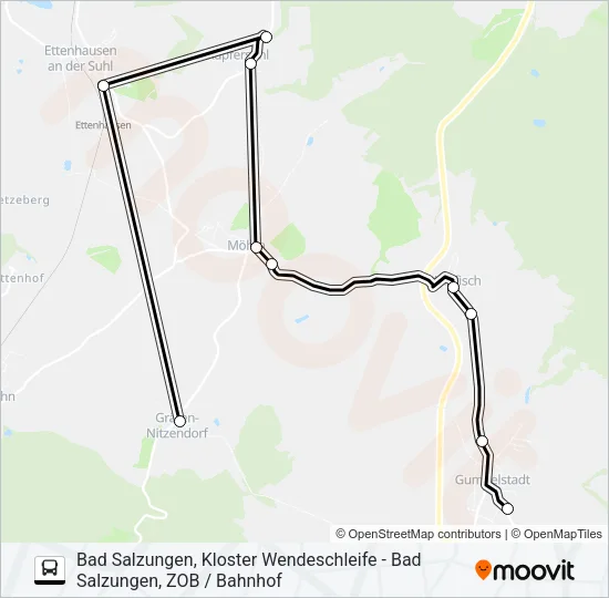 191 Bus Line Map