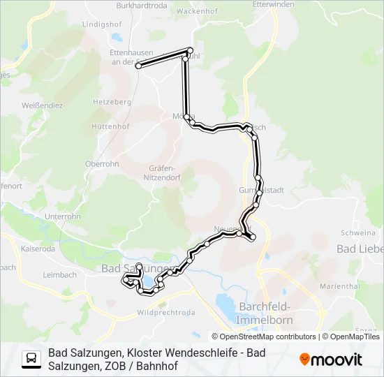 191 Bus Line Map
