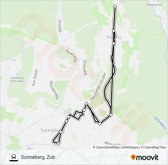 C Bus Line Map