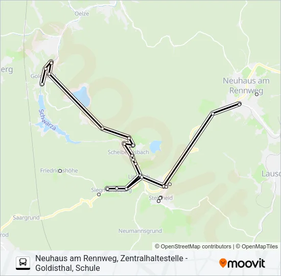 501 Bus Line Map