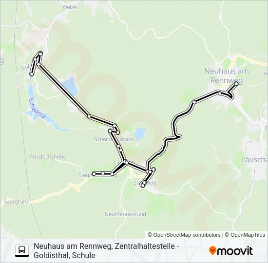 501 Bus Line Map