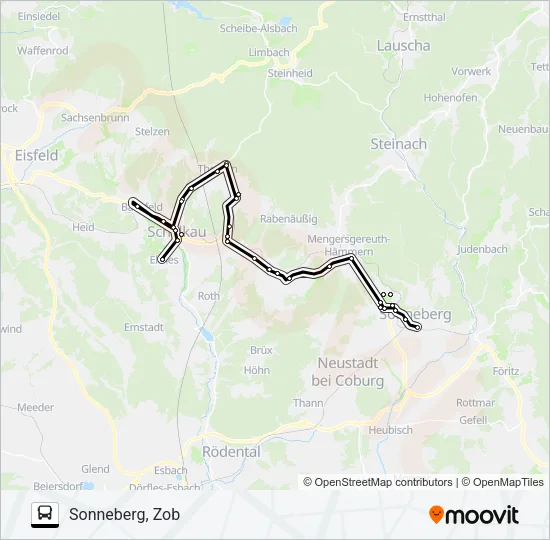 701 Bus Line Map