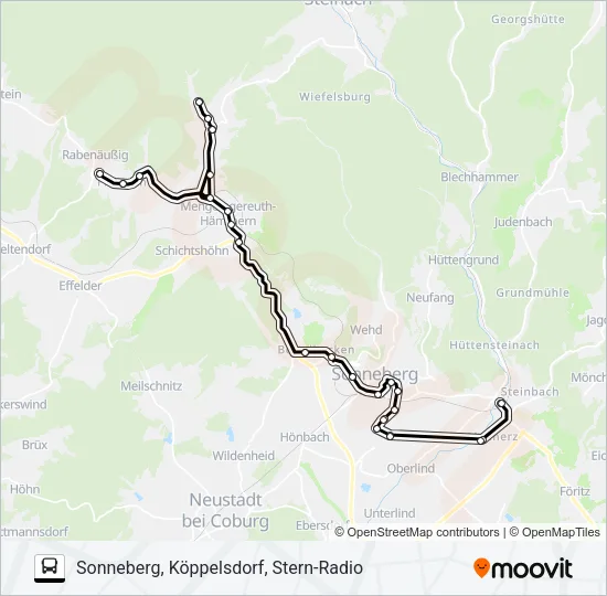 702 Bus Line Map