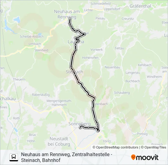 705 Bus Line Map