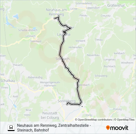 705 Bus Line Map