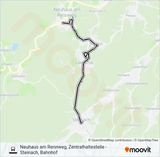 705 Bus Line Map