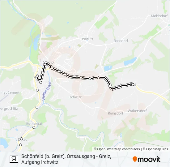 1 Bus Line Map