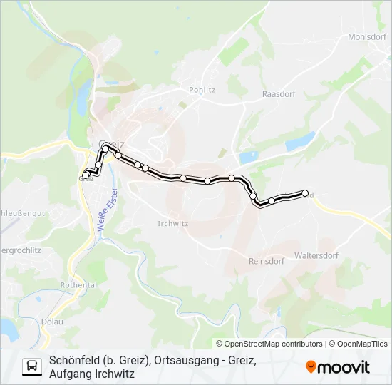 1 Bus Line Map