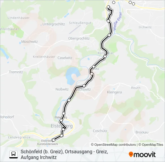 1 Bus Line Map