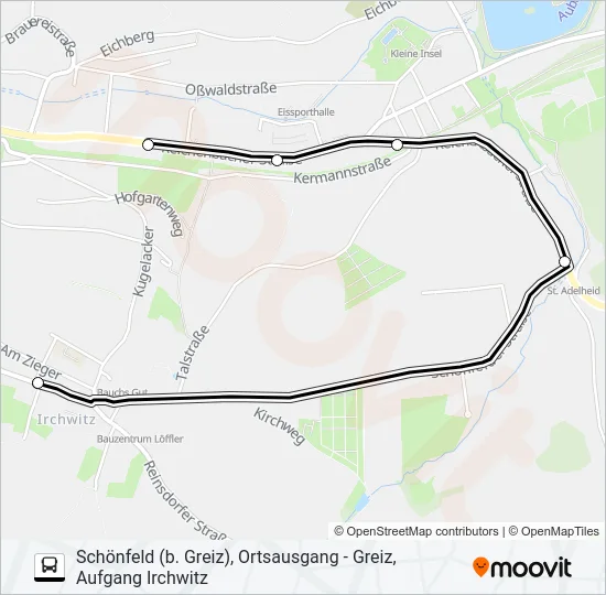 1 Bus Line Map