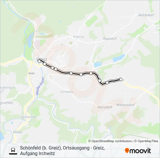 1 Bus Line Map