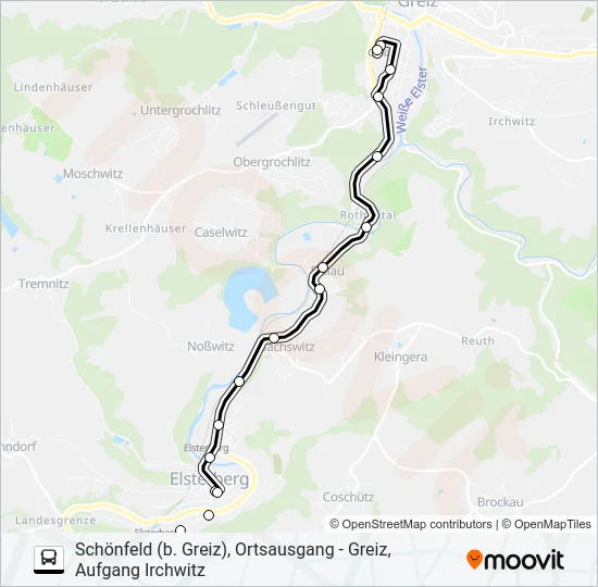 1 Bus Line Map