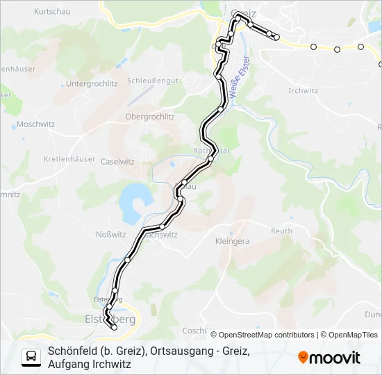 1 Bus Line Map