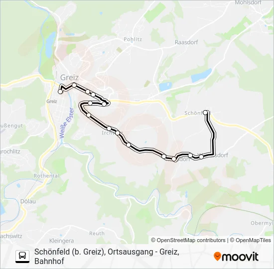 Автобус 5: карта маршрута