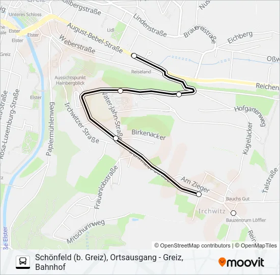 5 Bus Line Map