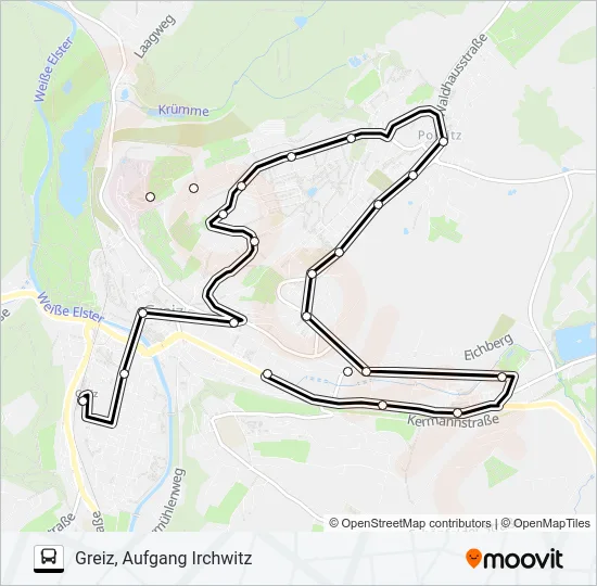 Автобус 6: карта маршрута