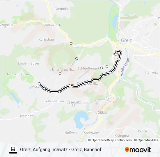 12 Bus Line Map