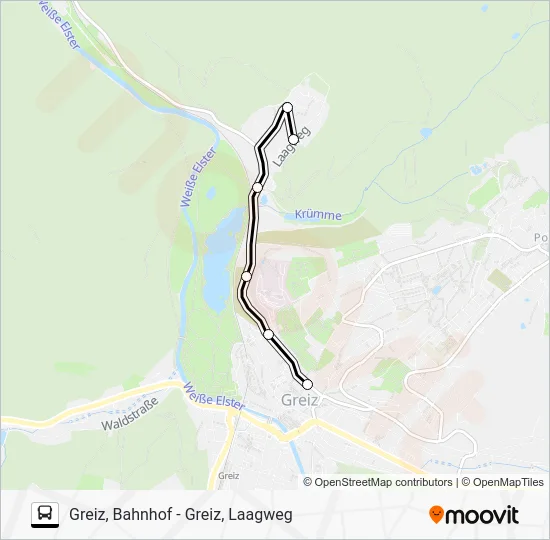 Автобус 13: карта маршрута