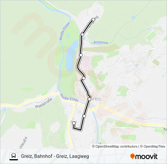 13 Bus Line Map