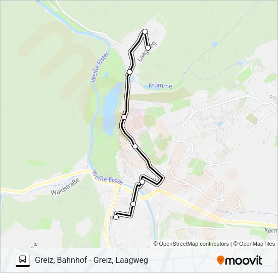 13 Bus Line Map