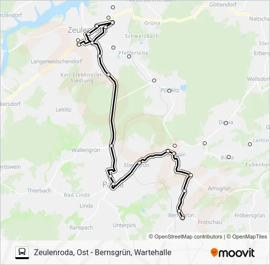 Автобус 36: карта маршрута
