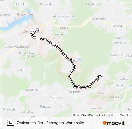 Автобус 36: карта маршрута