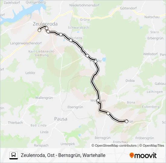 Автобус 36: карта маршрута