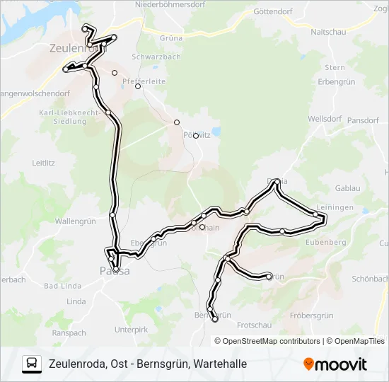 Автобус 36: карта маршрута