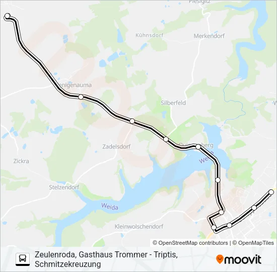 40 Bus Line Map