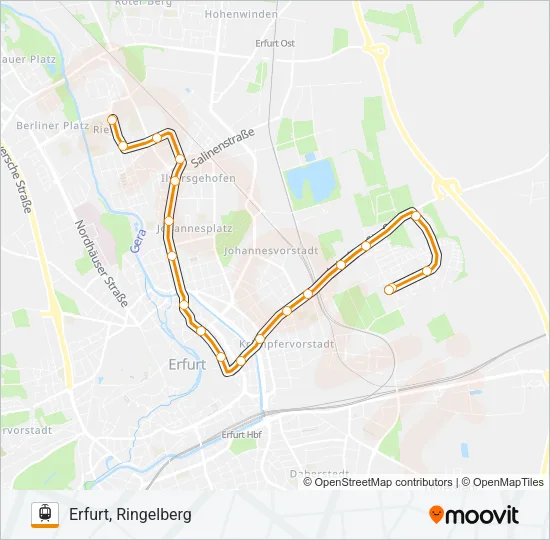 1 Light Rail Line Map
