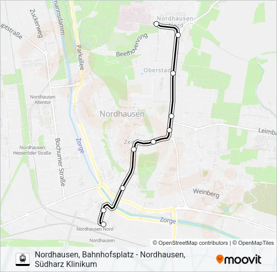 1 Light Rail Line Map