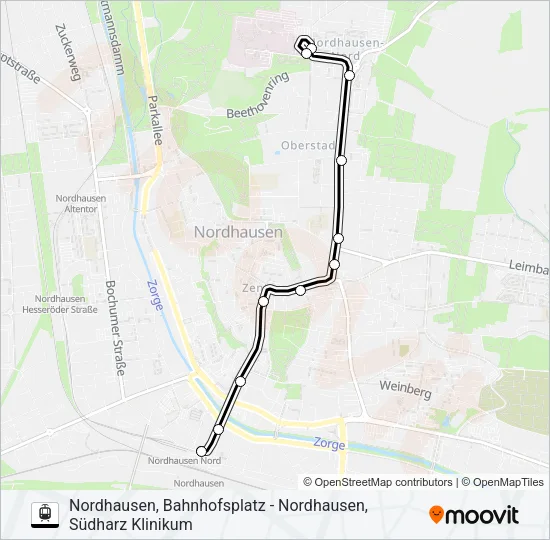 1 Light Rail Line Map