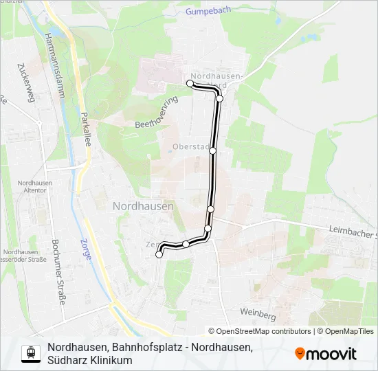 1 Light Rail Line Map