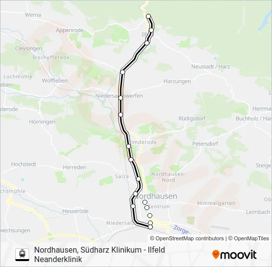 Трамвай 10: карта маршрута