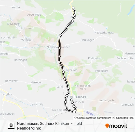 Трамвай 10: карта маршрута