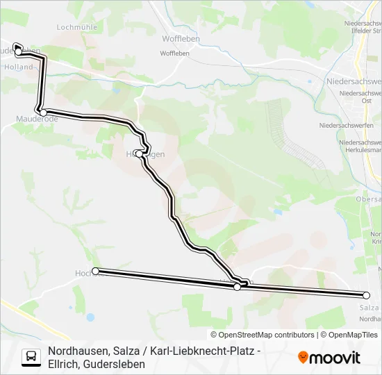 Автобус D: карта маршрута