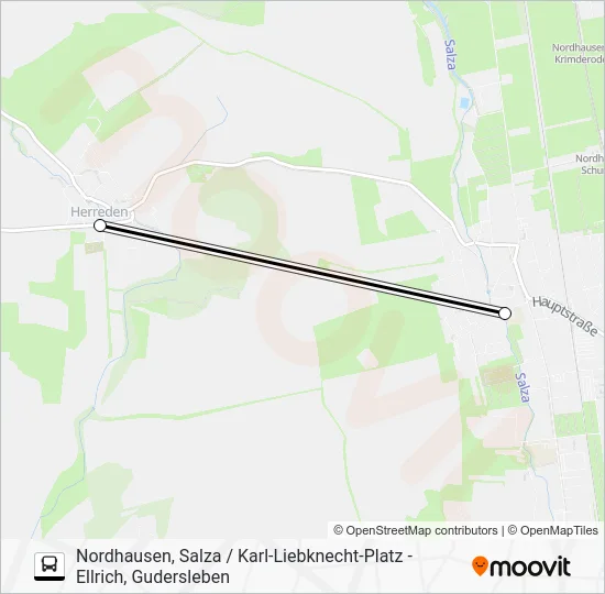 Автобус D: карта маршрута