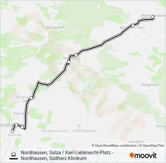 E Bus Line Map