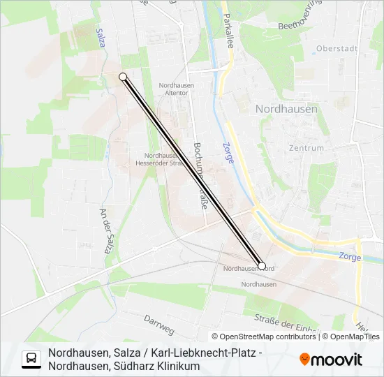 E Bus Line Map