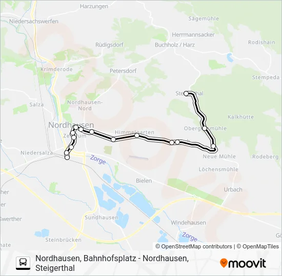 Автобус F: карта маршрута