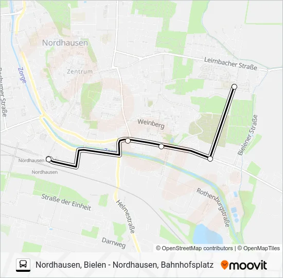 Автобус K: карта маршрута