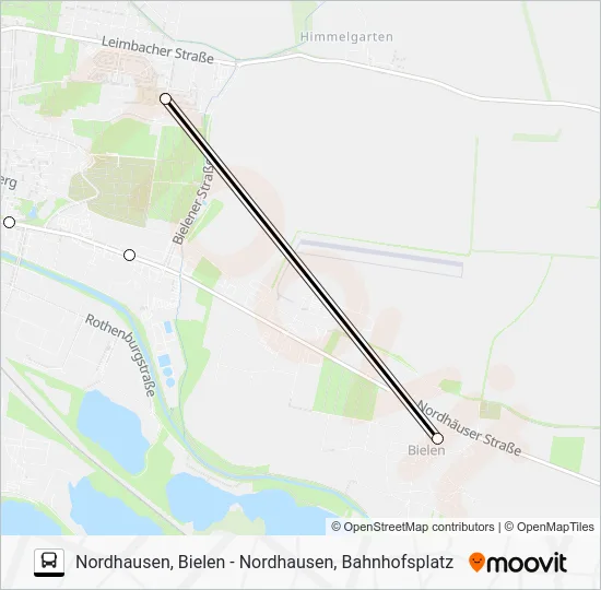 Автобус K: карта маршрута