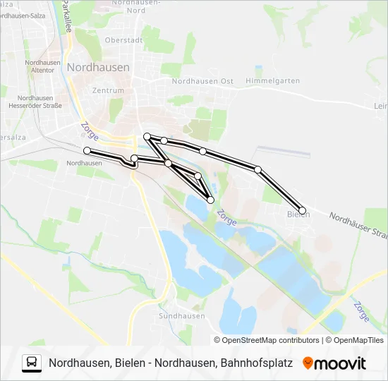 Автобус K: карта маршрута